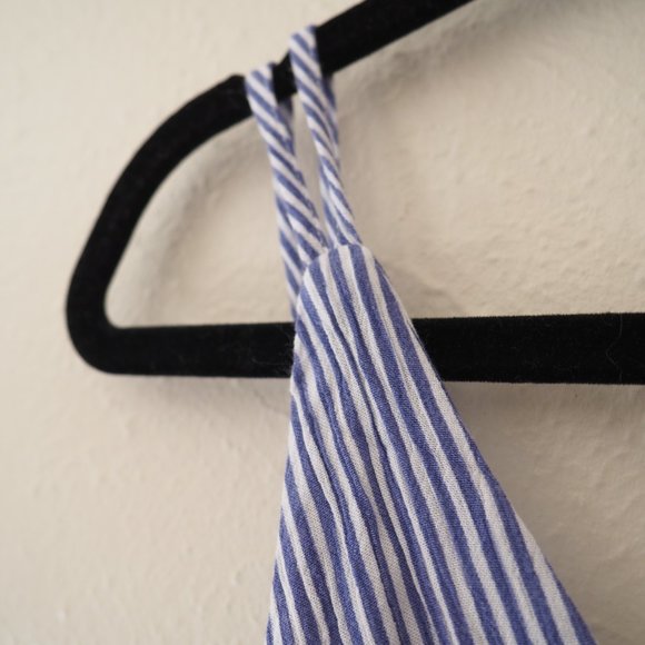 !! Lulus Adrift Blue White Stripe Tank Top sz xs - Picture 6 of 7